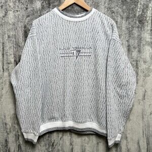 Vintage Renegade Club Las Vegas Sweater Mens XL Embroidered Pullover USA 90s